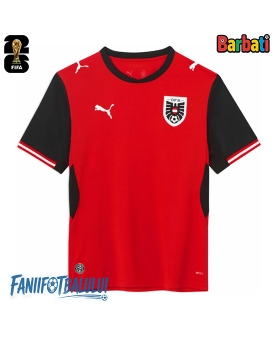 Austria Tricou Fotbal Replică Mondial 2026 Barbati Acasa Austria Tricou Fotbal Replică Mondial 2026 Barbati Acasa